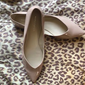 MARC FISHER Analia Nude Pointy Toe Ballet Flat ❤️